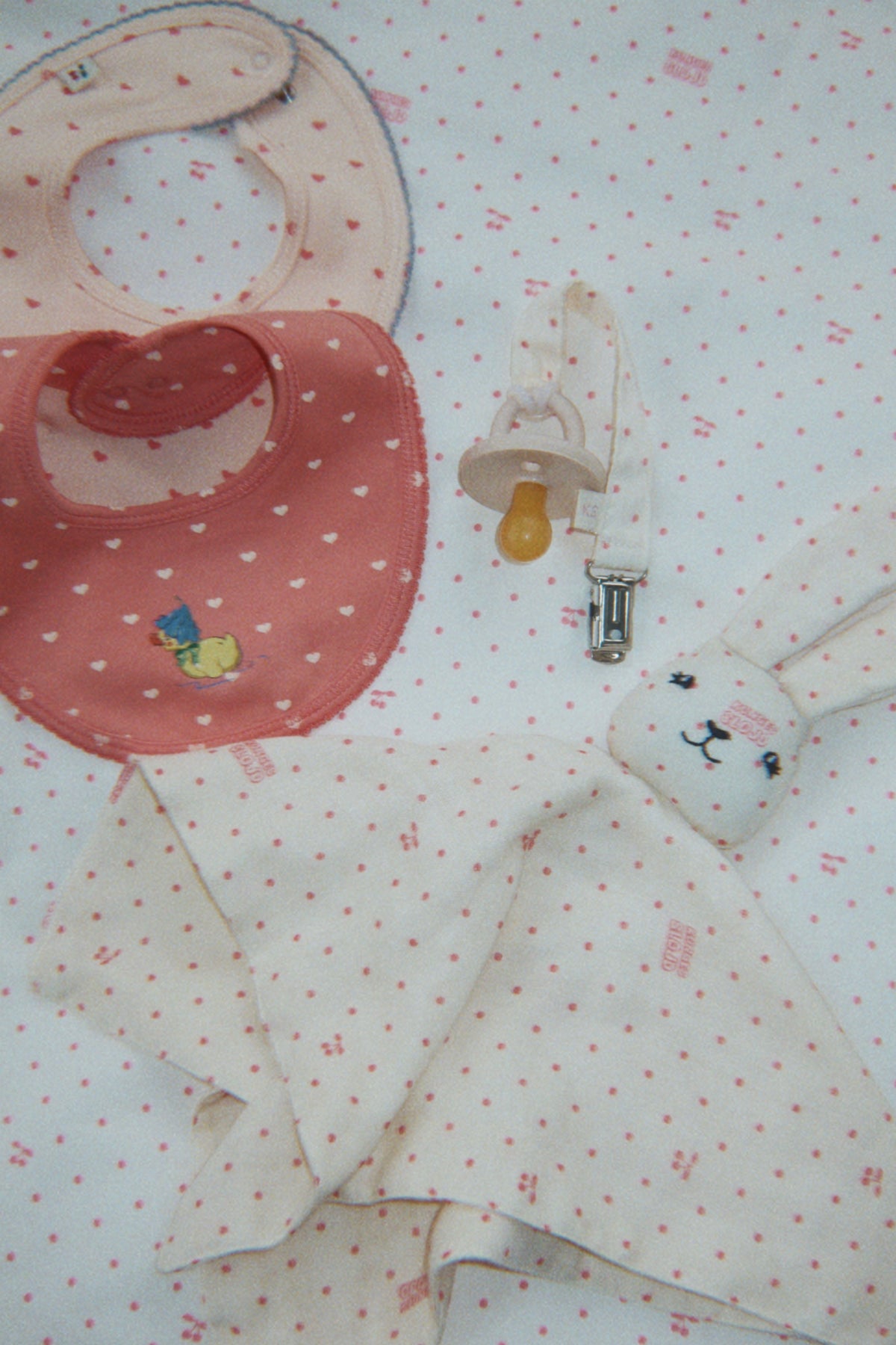 2 Pack Bibs in Coeur Lantana/Teddy Coeur