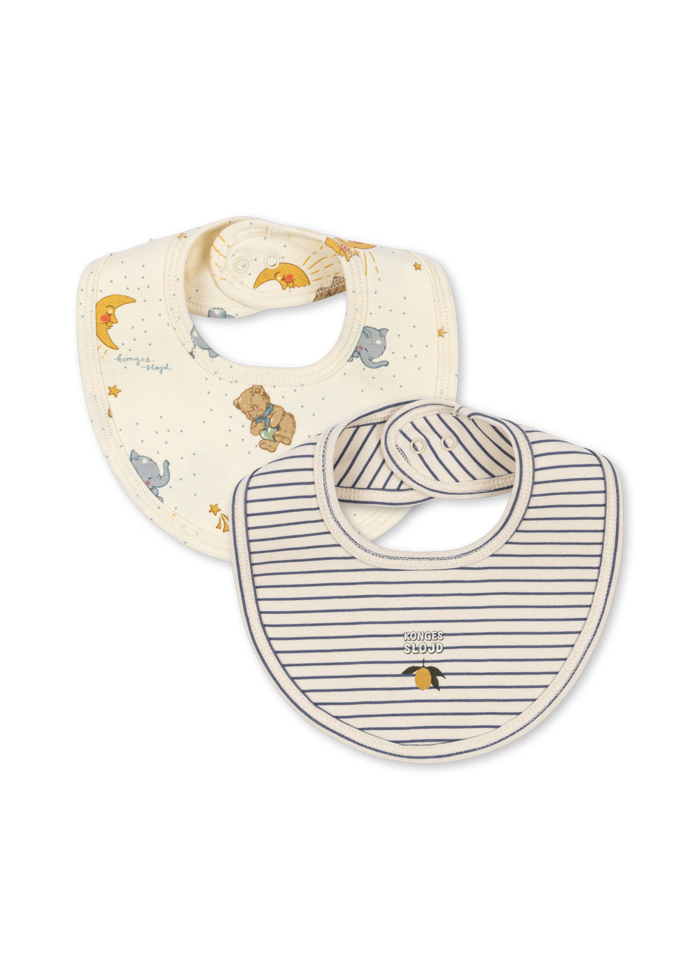 2 Pack Bibs in Stripe Como/Cucciolo