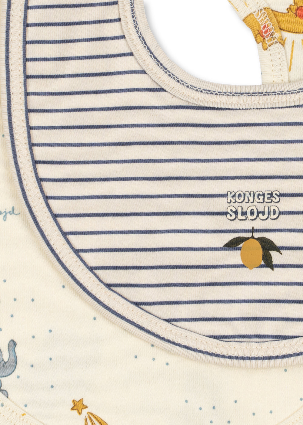 2 Pack Bibs in Stripe Como/Cucciolo
