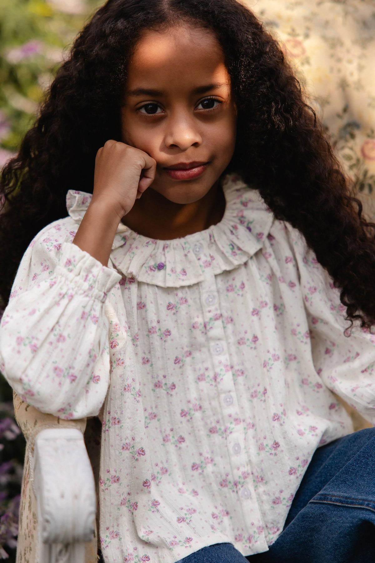 Beatrice Blouse in Molly Lilac