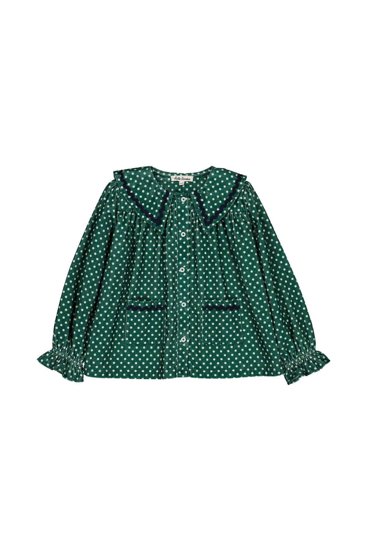 Flo Blouse in Mint Dots
