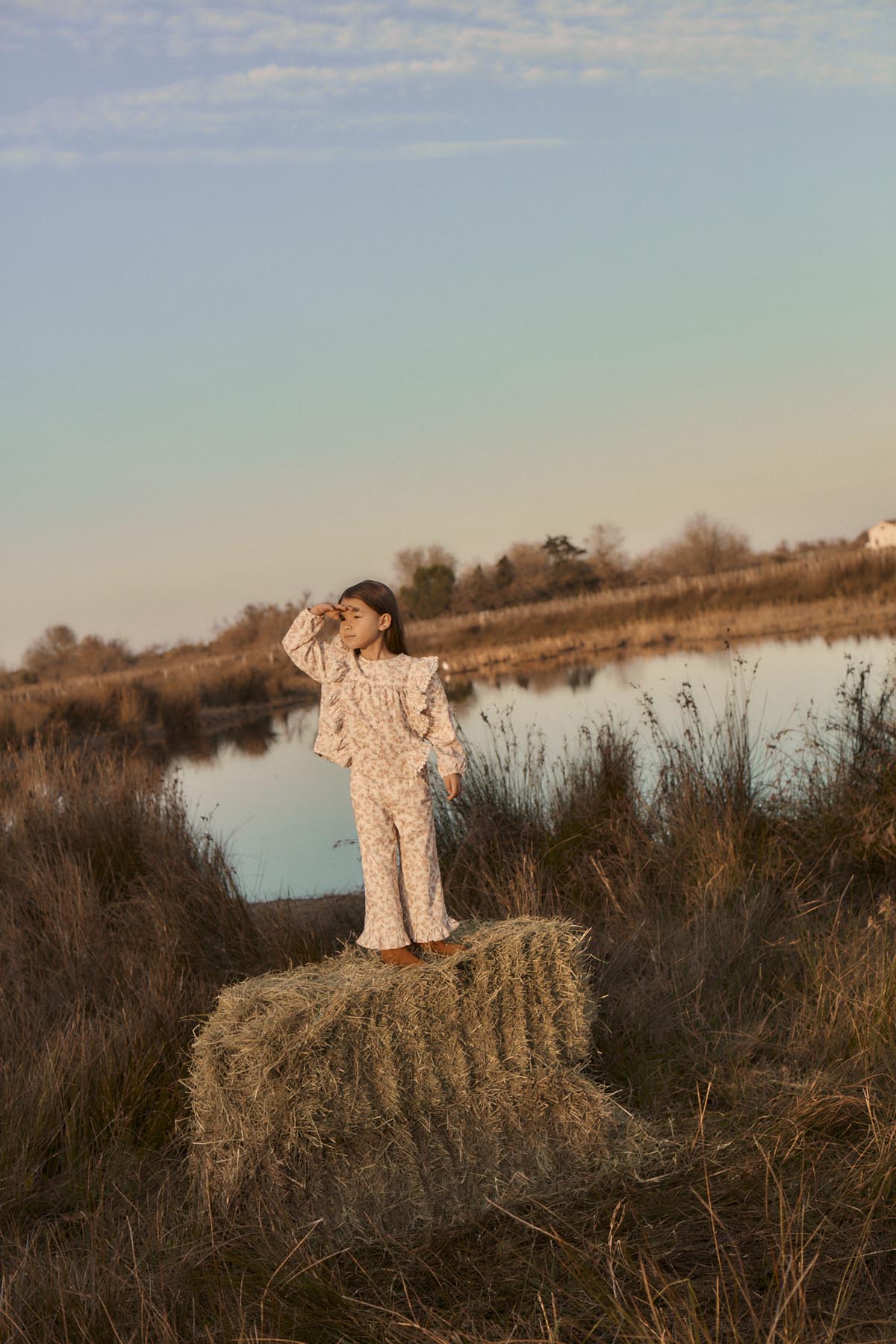Florali Pants in Cream Carnation Vale