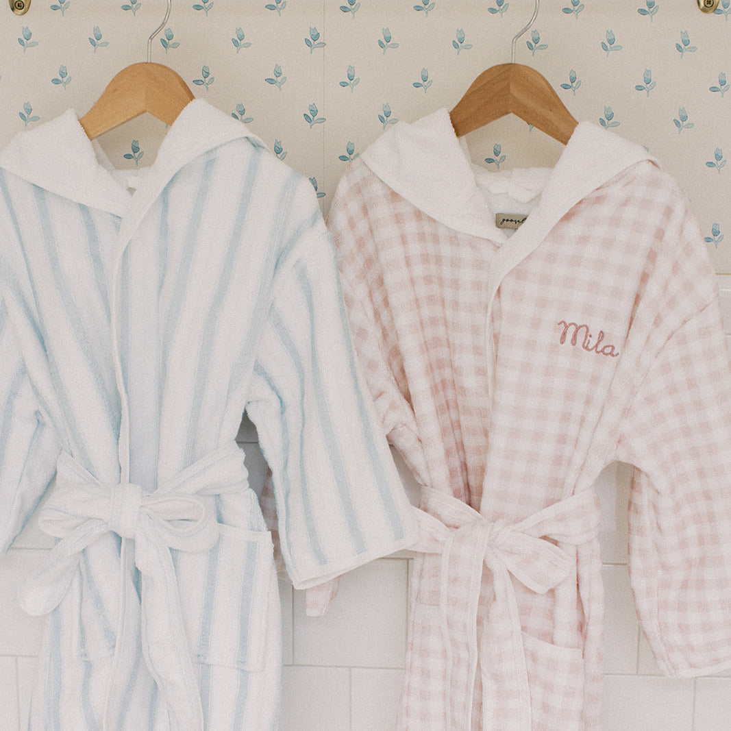 Seaside Stripes Bathrobe - Ocean