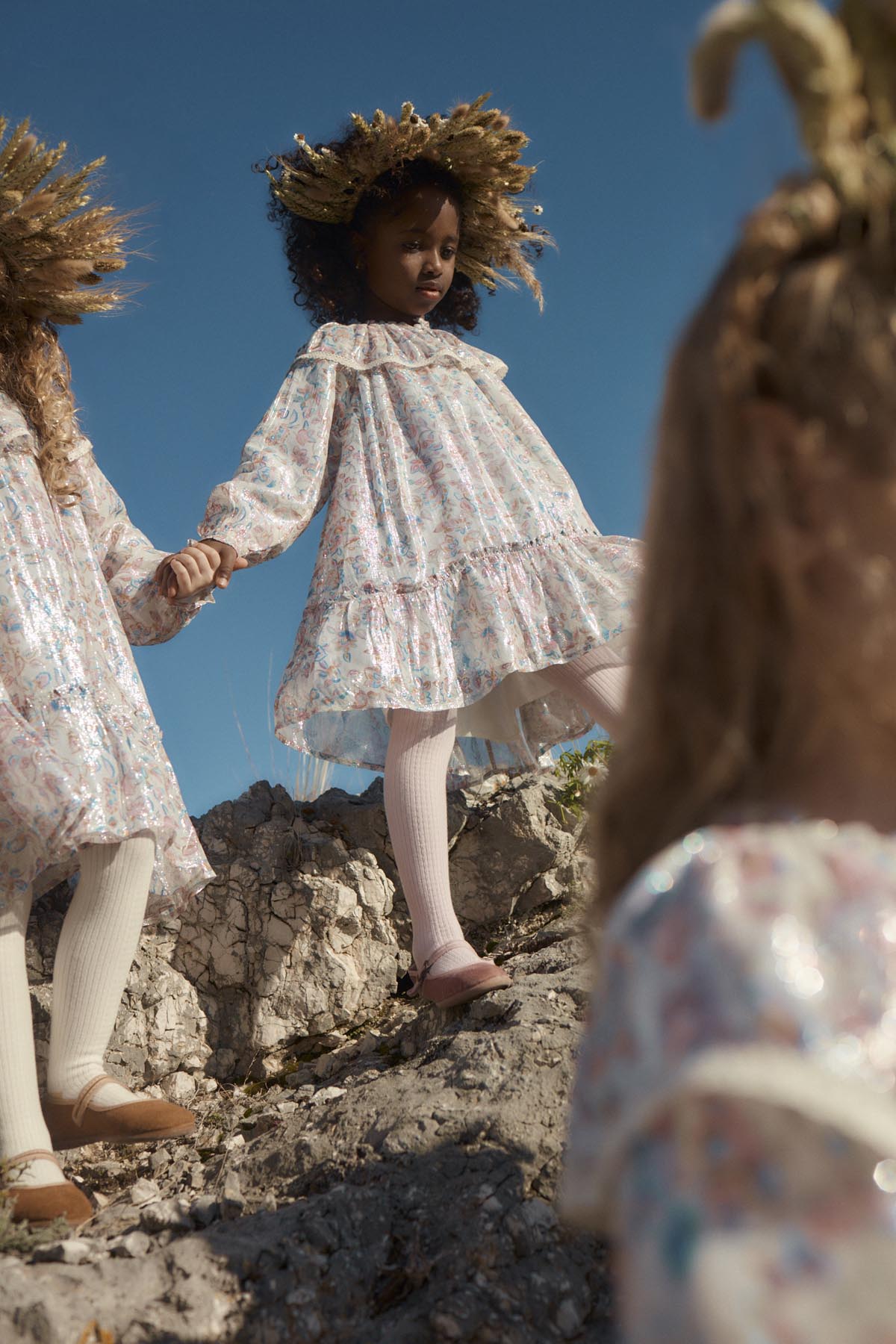 Izabena Dress in Cream Musk Mallow