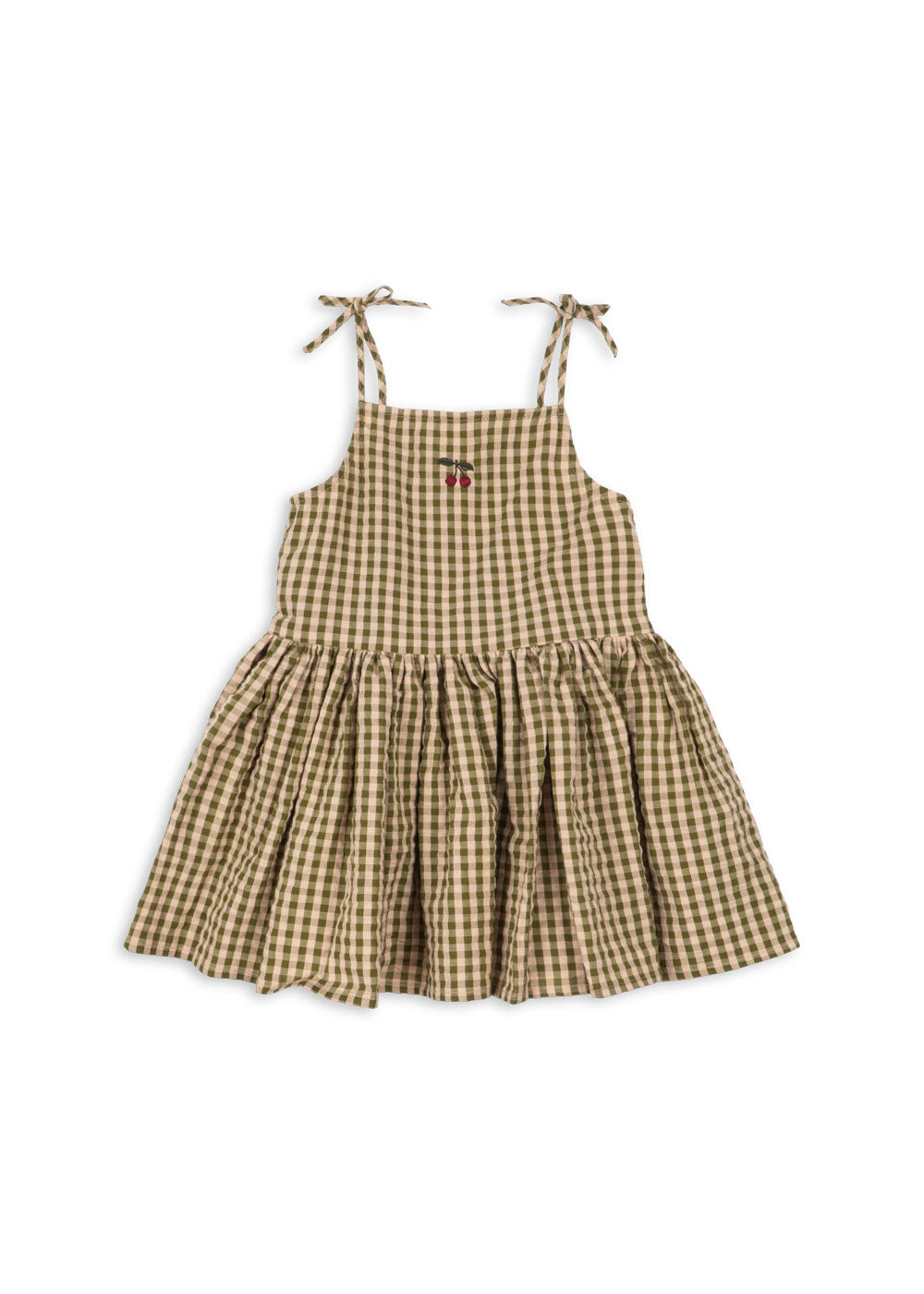 Kim Isotta Dress in Avocado Check