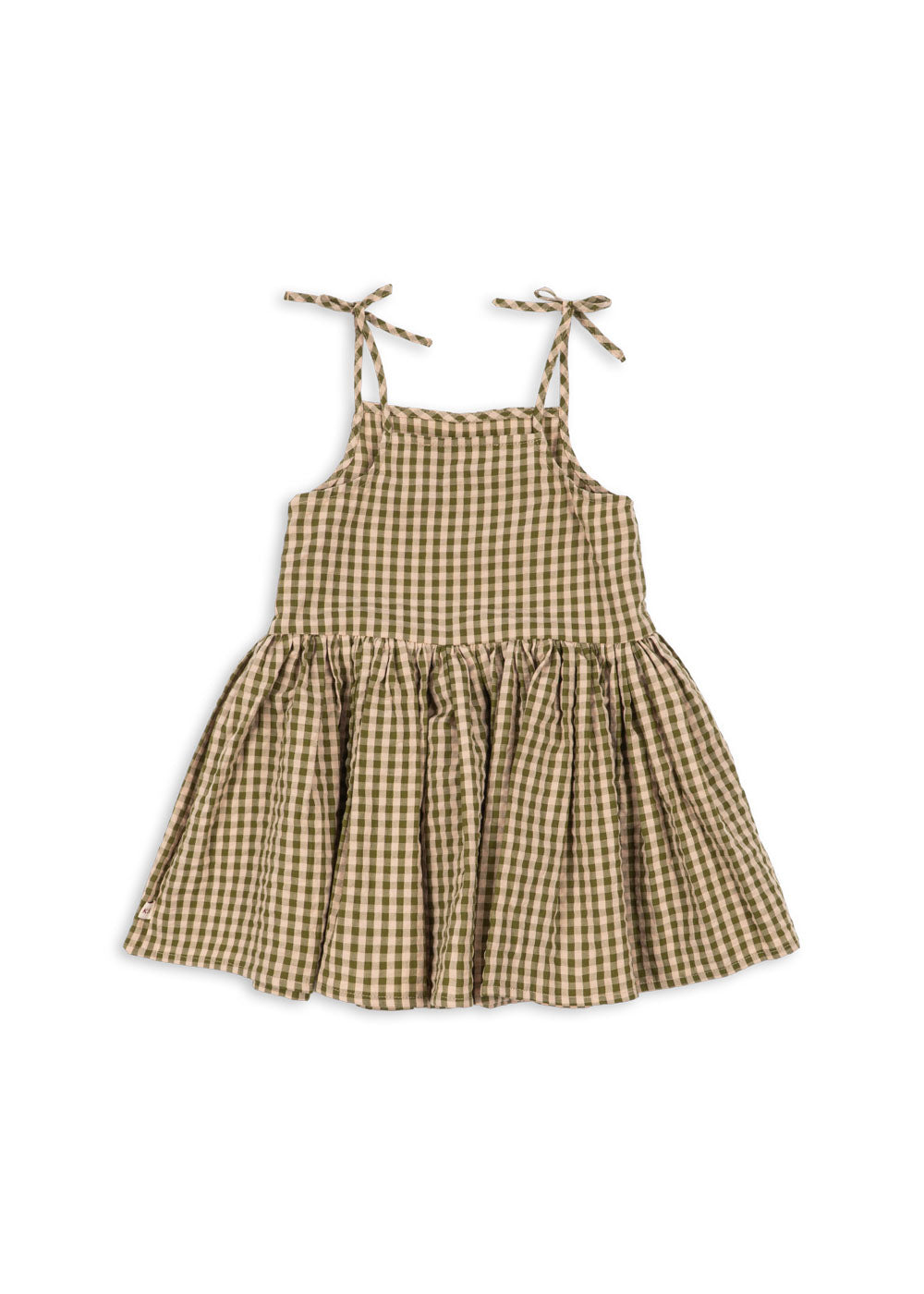 Kim Isotta Dress in Avocado Check