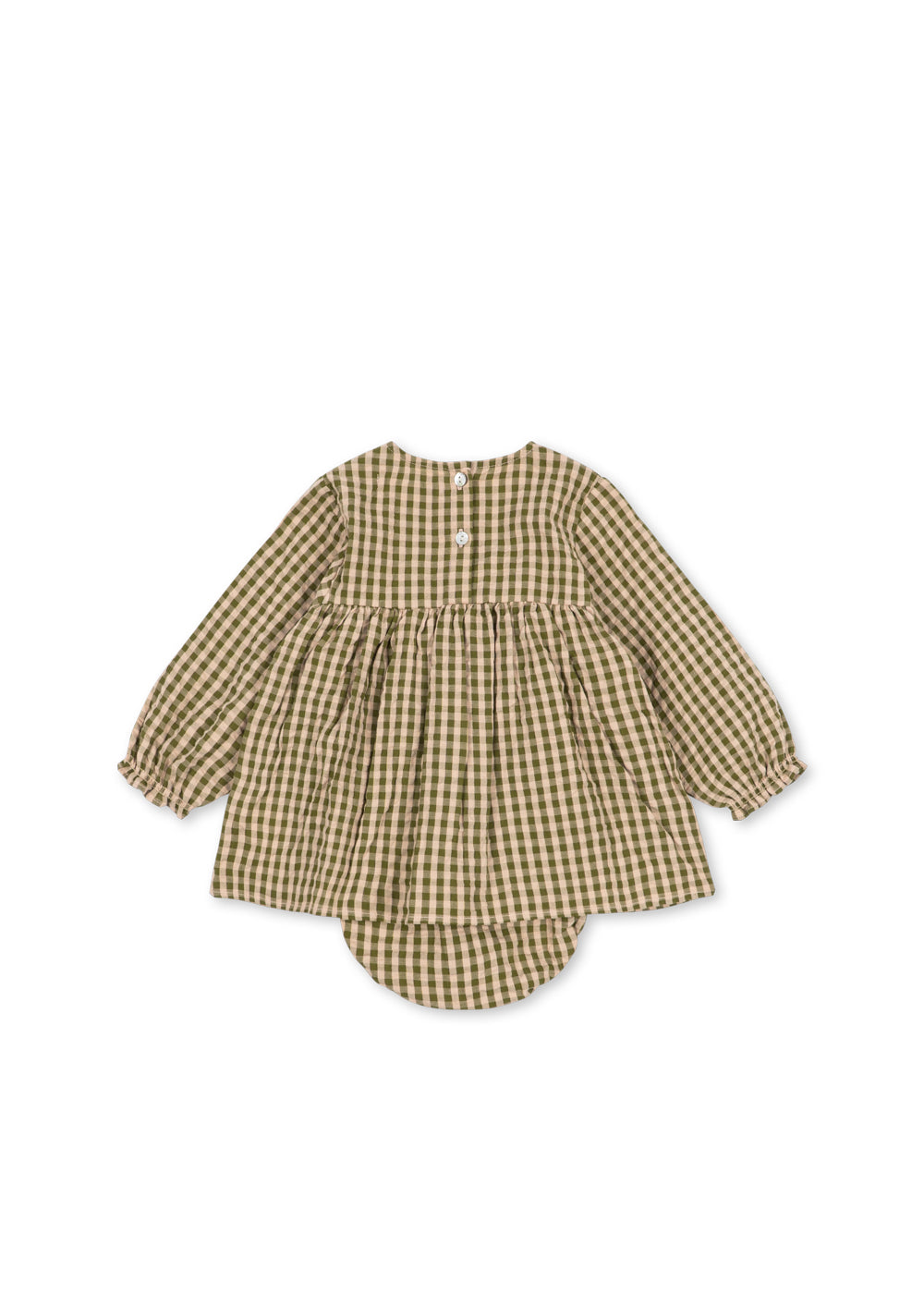 Kim Baby Romper in Avocado Check