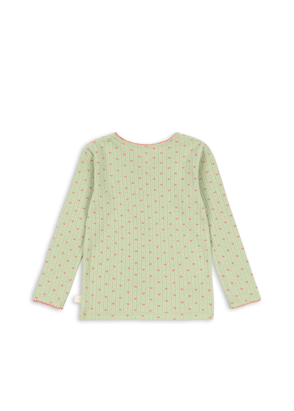Minnie Pointelle Top in Coeur Lint