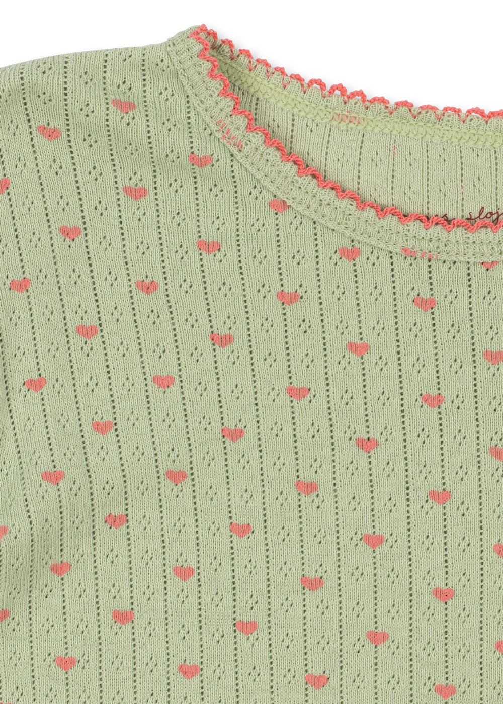 Minnie Pointelle Top in Coeur Lint