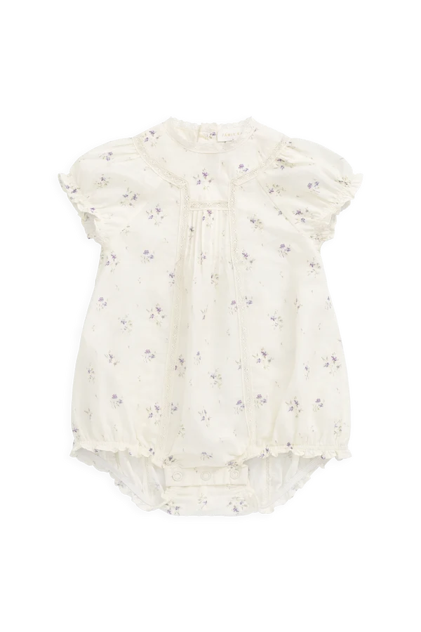Saylor Romper in Jade Floral