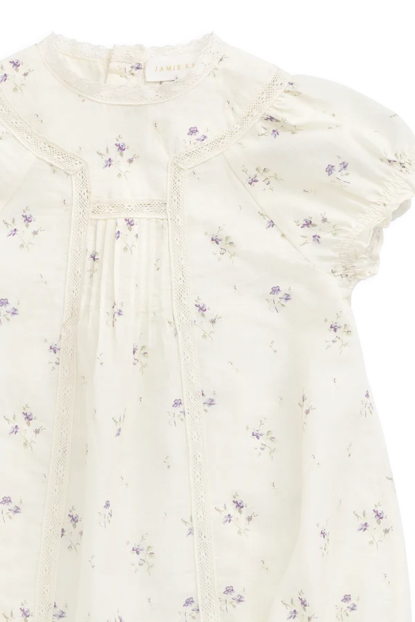 Saylor Romper in Jade Floral