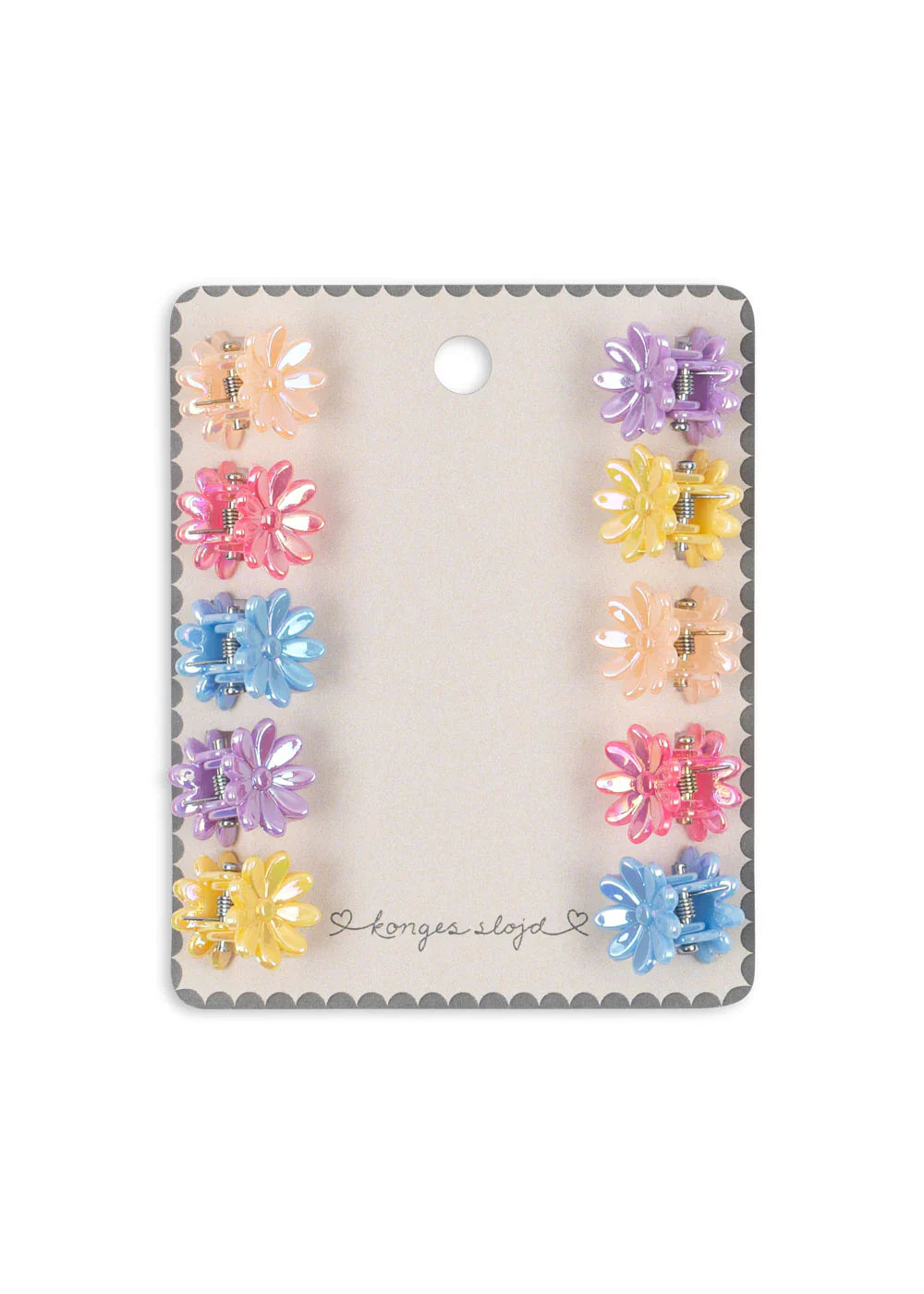 10 Pack Mini Flower Hair Clips