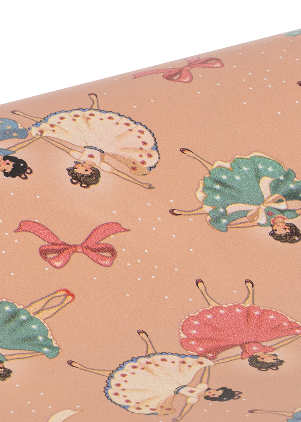 Wrapping Paper in Bow Ballerina Blush