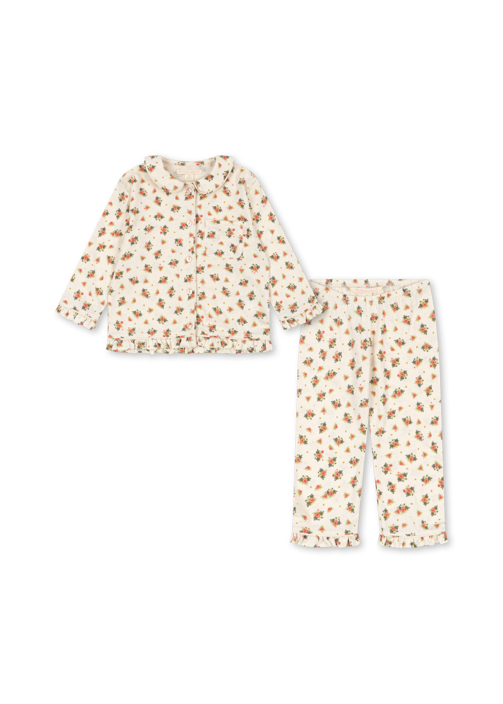 Pio Frill Pajamas Set in Rosetto