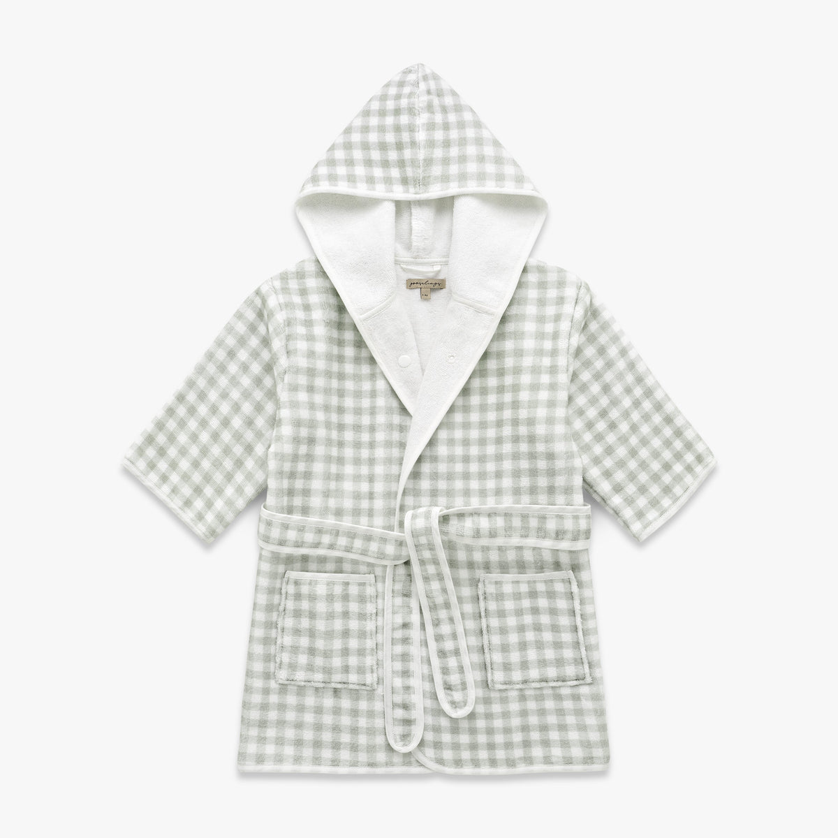 Picnic Gingham Bathrobe - Green