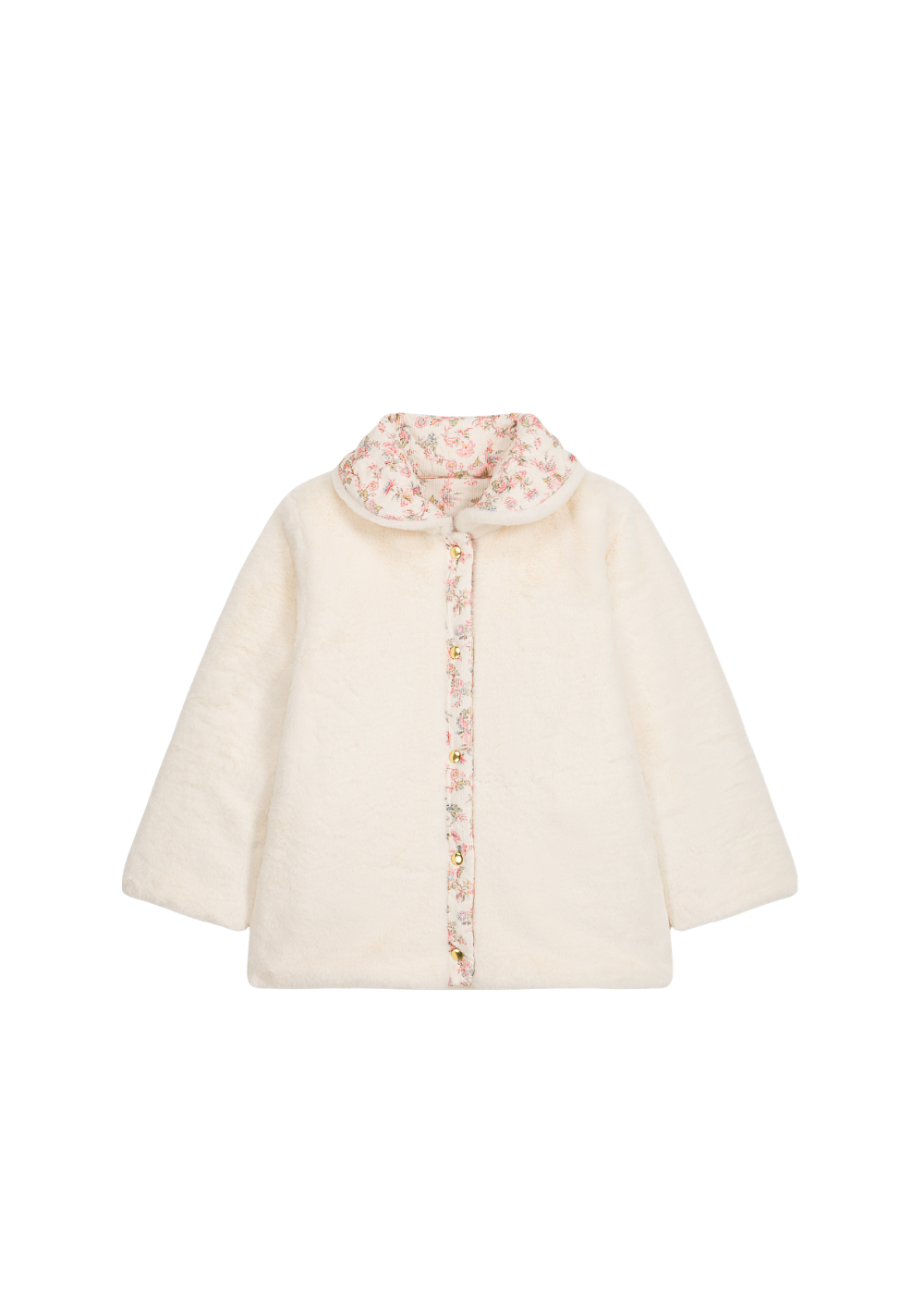 Dalila Reversible Coat in Cream Carnation Vale