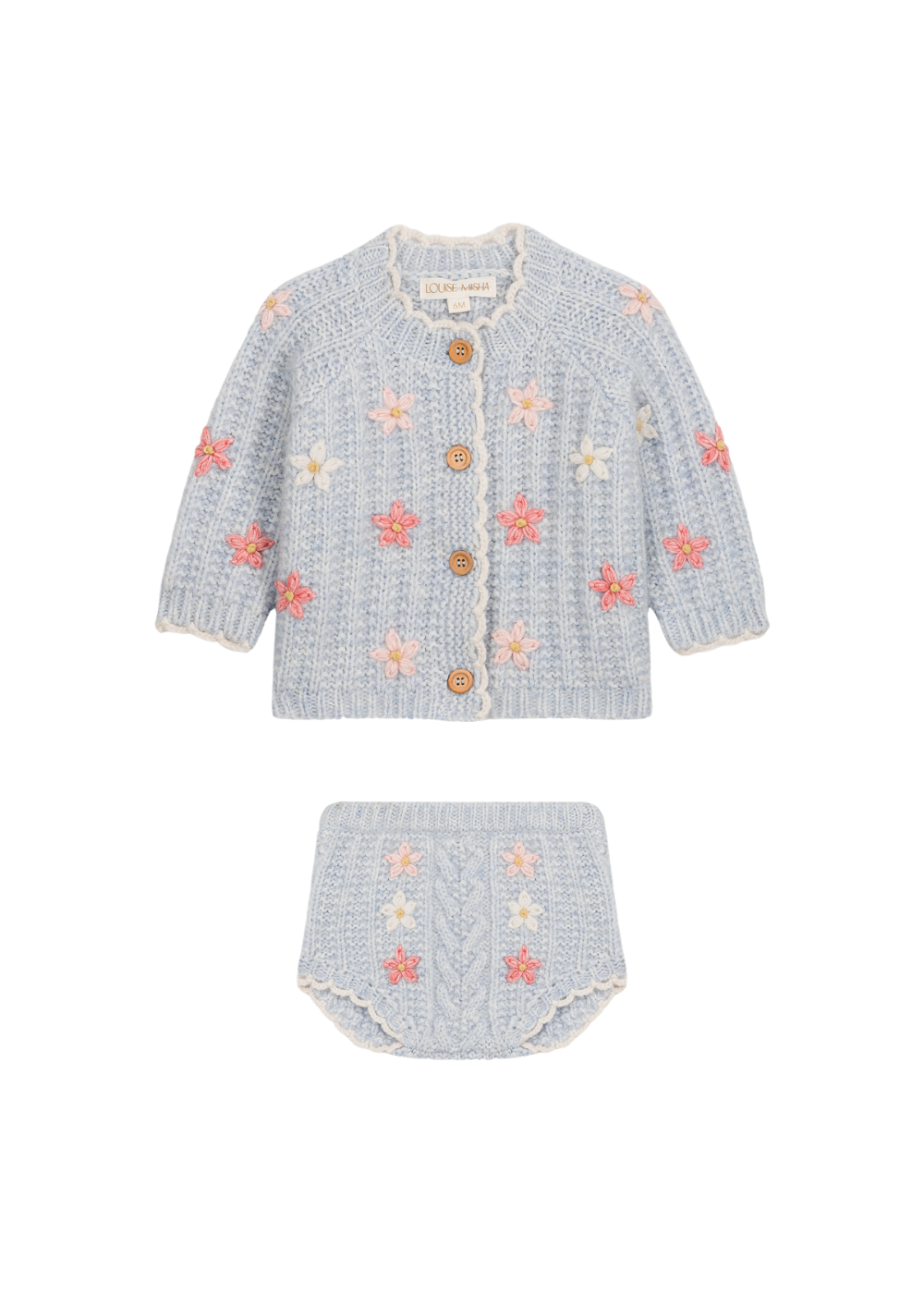 Mony Baby Top and Bottom Set in Cloud