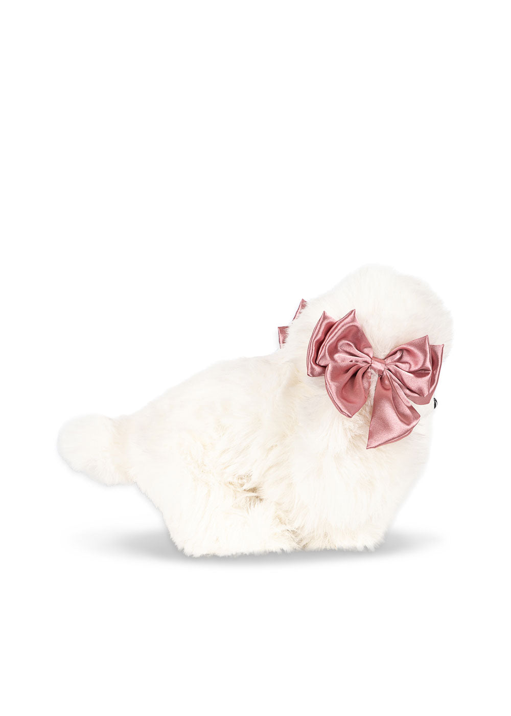 Spitz Puppy Toy with Pink Bows