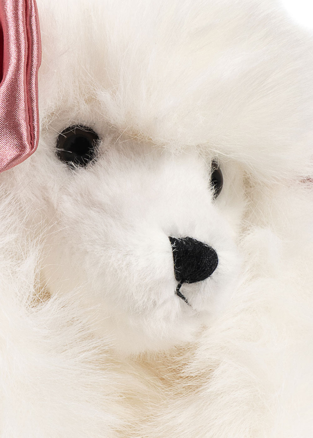 Spitz Puppy Toy with Pink Bows