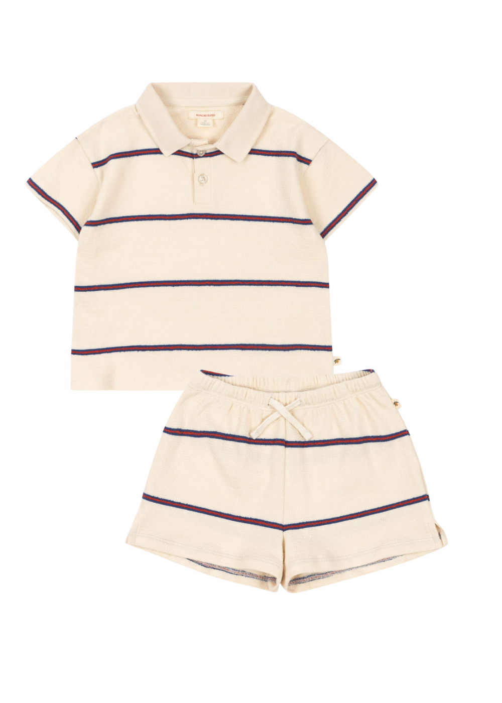 Trio Stripe Polo Set