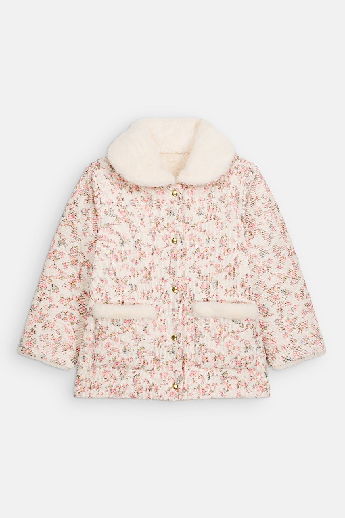Dalila Reversible Coat in Cream Carnation Vale