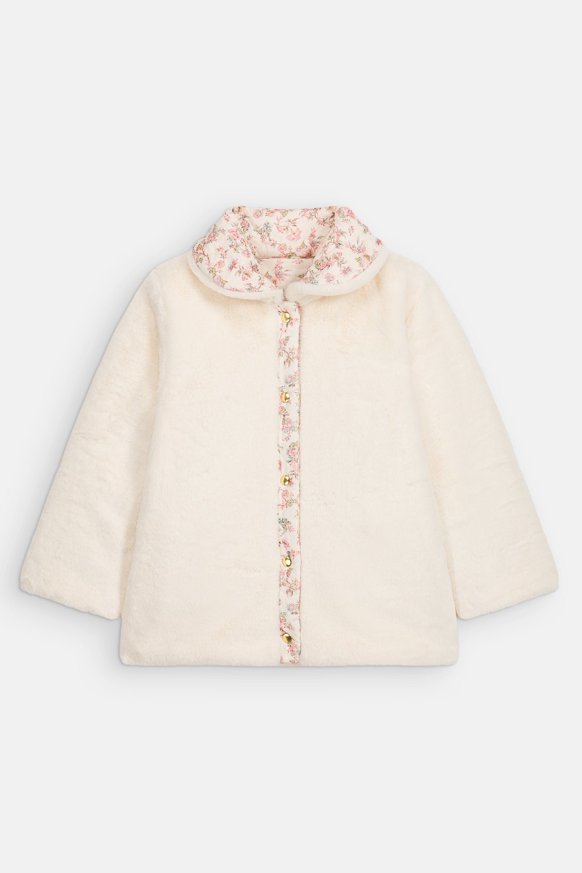 Dalila Reversible Coat in Cream Carnation Vale