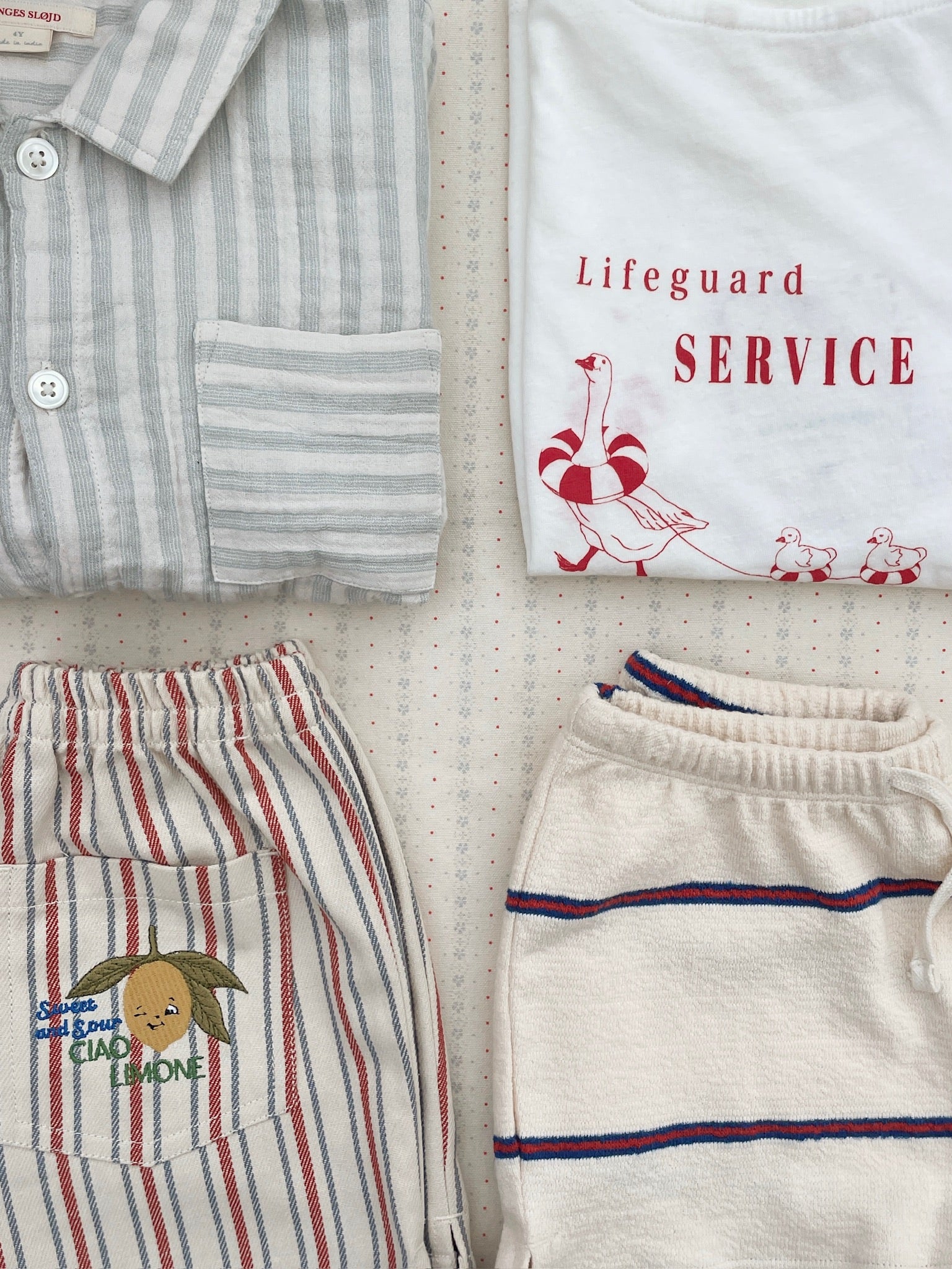 Trio Shorts in Trio Stripe