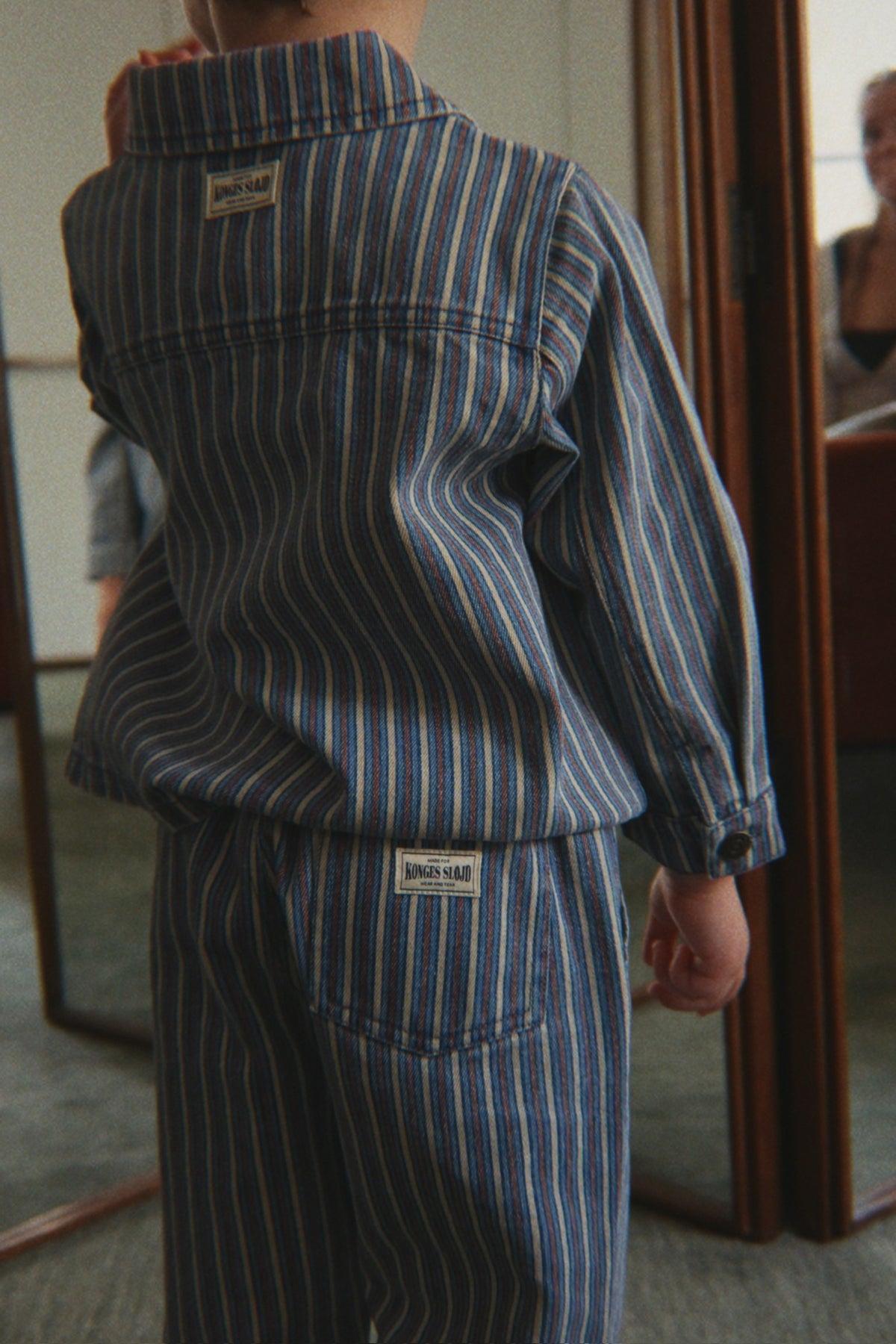 Magot Striped Pants in Tricolore Bleu