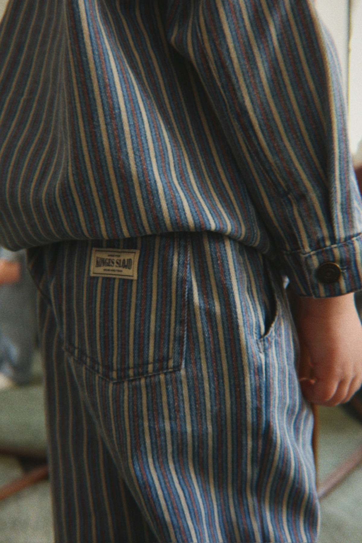 Magot Striped Pants in Tricolore Bleu