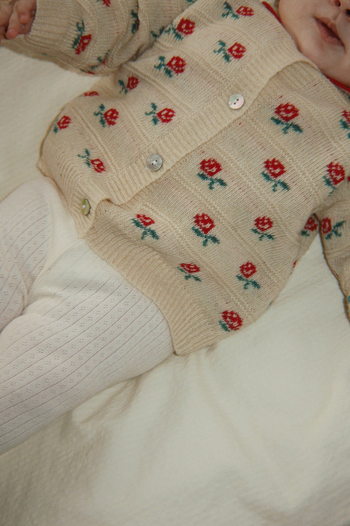 Belou Collar Cardigan in Rose