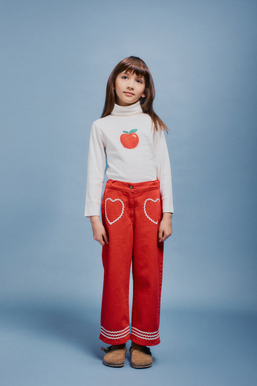 Maya Pants in Denim Zigzag