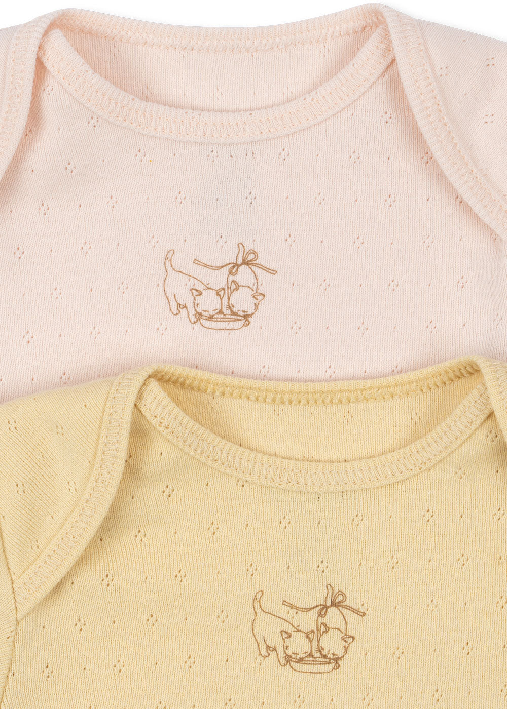 Pearl 2 Pack SS Bodysuit in Cream and Creole Pink