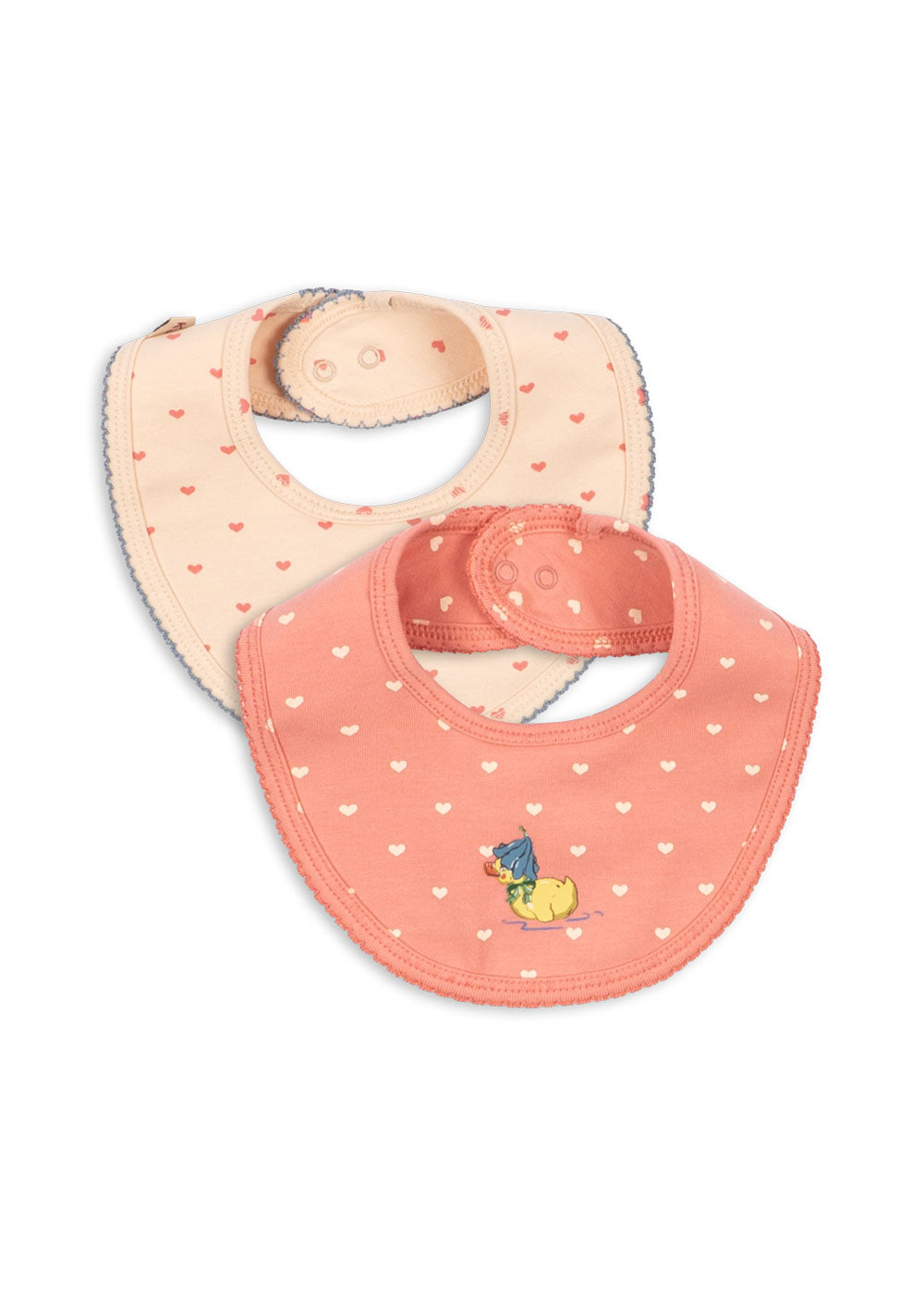 2 Pack Bibs in Coeur Lantana/Teddy Coeur