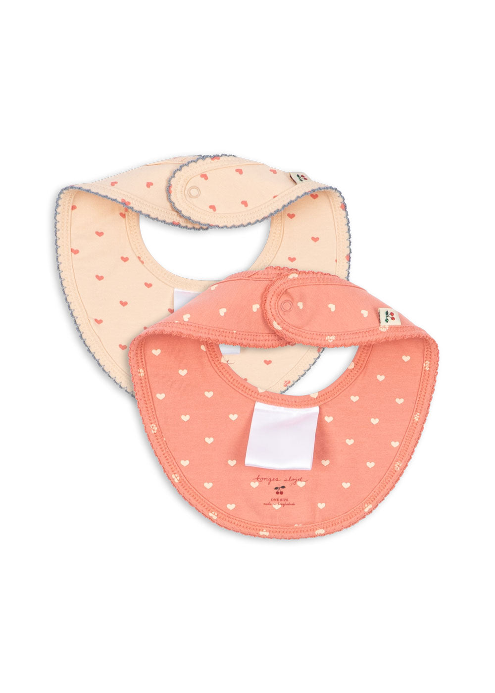 2 Pack Bibs in Coeur Lantana/Teddy Coeur
