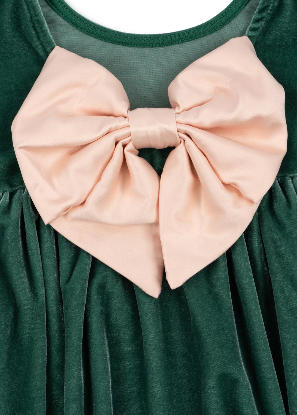 Gia Bow Dress in Fir