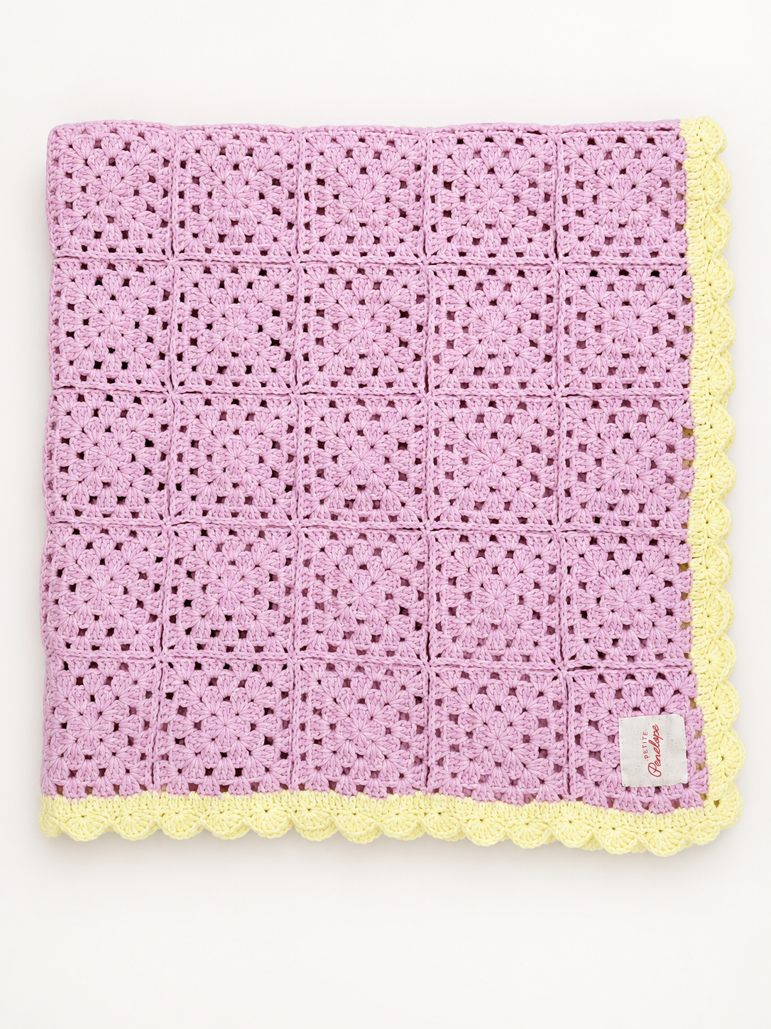 Rosie Posie – Pink Crochet Baby Blanket