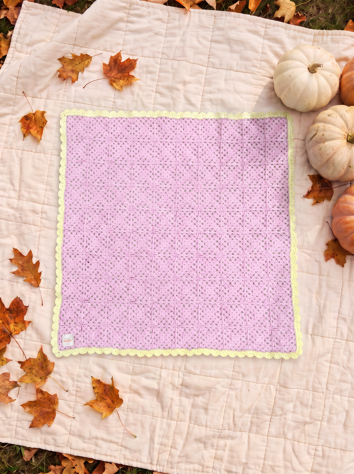 Rosie Posie – Pink Crochet Baby Blanket