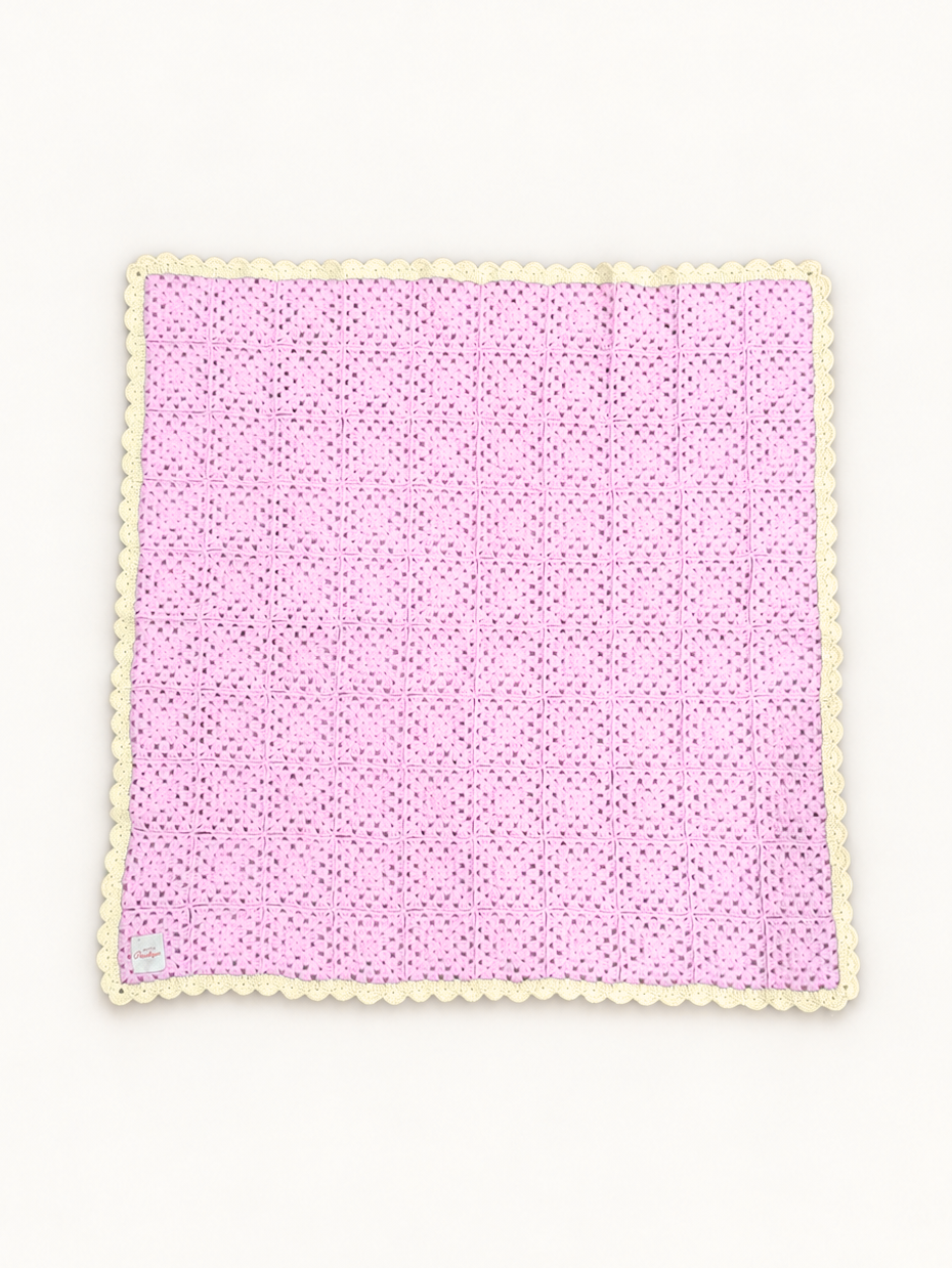 Rosie Posie – Pink Crochet Baby Blanket