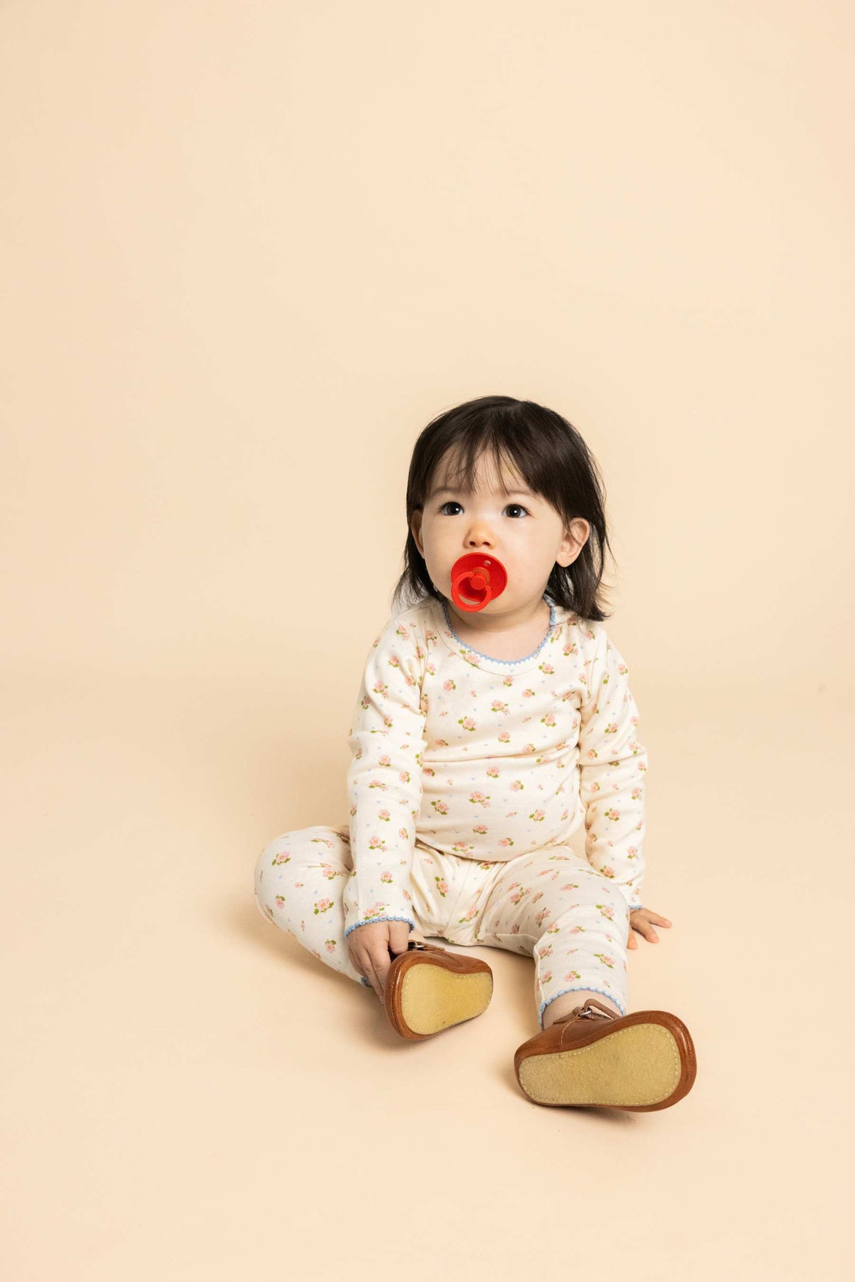 Bodysuit & Leggings Set in Soft Pink Poppy