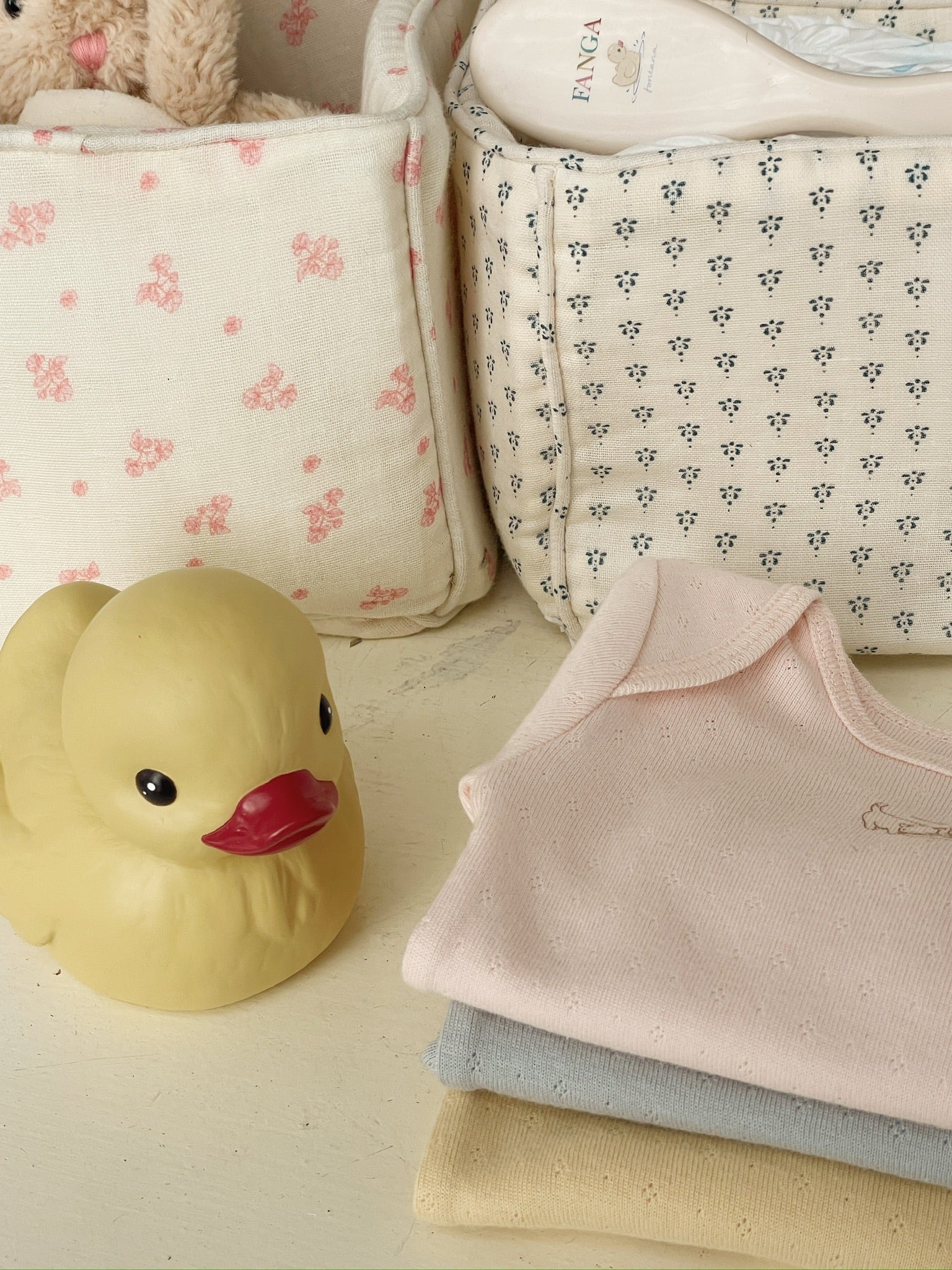 Pearl 2 Pack SS Bodysuit in Cream and Creole Pink