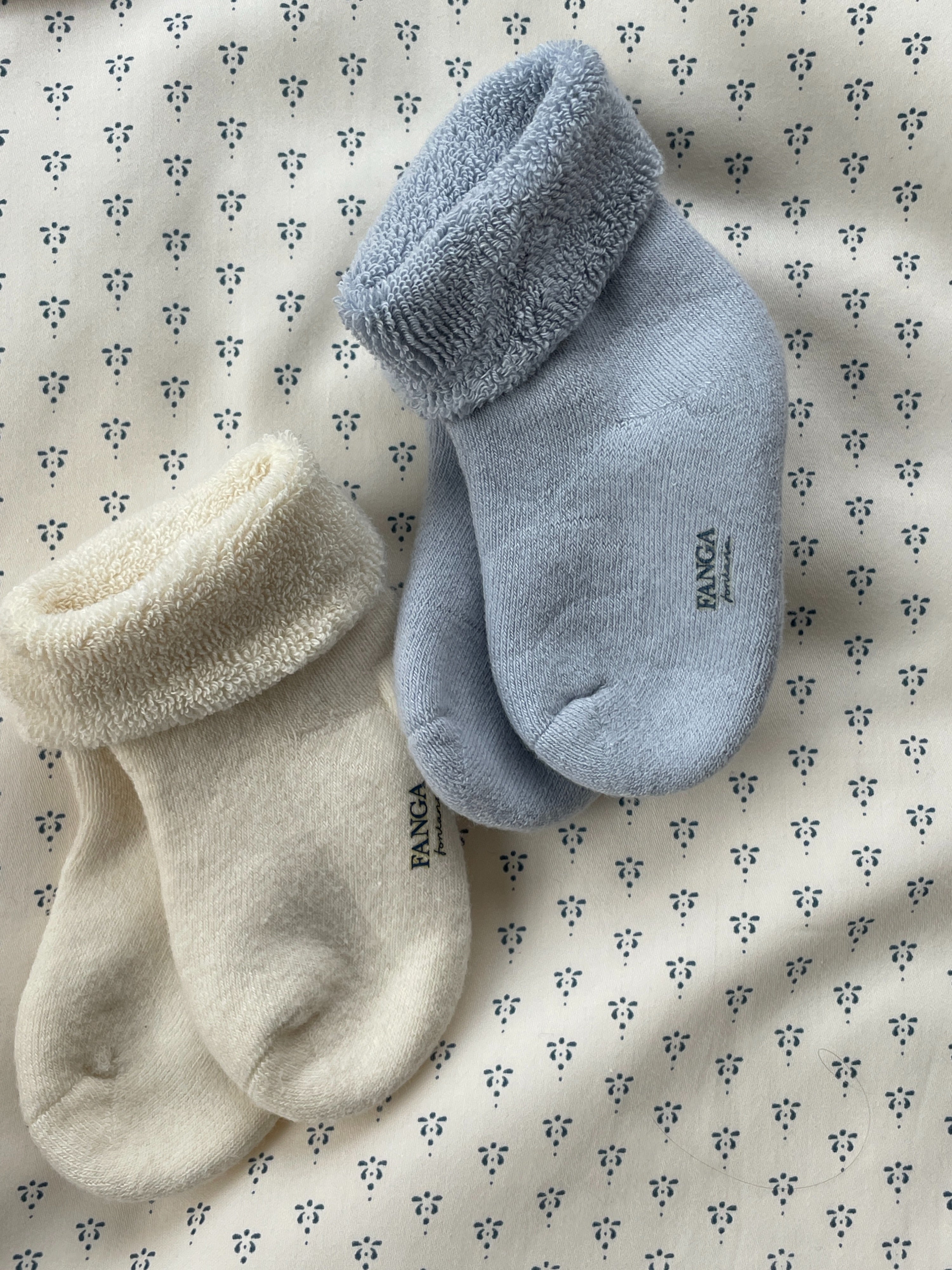 Vicino Terry Socks in Gray Dawn - 2 Pack