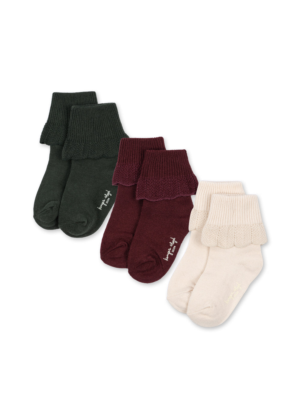 3 Pack Frill Socks in Holiday Mix